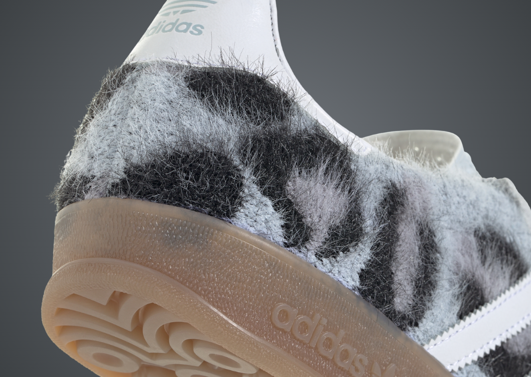 atmos Pink x adidas Gazelle Indoor Trinity Leopard Halo Blue Heel