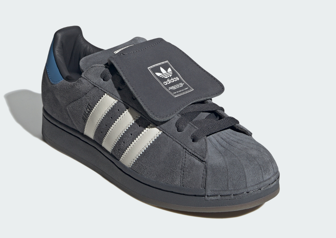 atmos x Pointless Journey x adidas Superstar Dark Grey - Angle