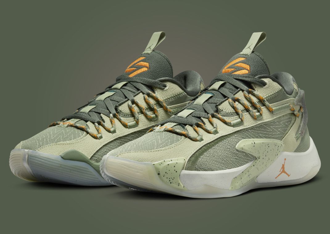 Jordan Luka 2 Olive Aura Angle