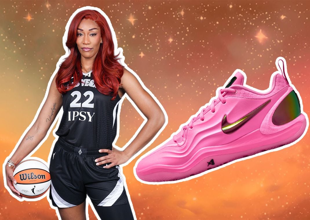 A'ja Wilson in the Nike A'Two