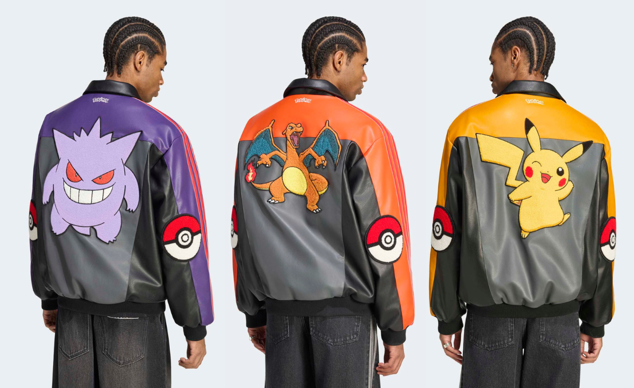 The Pokémon x adidas 30th Anniversary Collection Adds Character-Themed Leather Jackets 