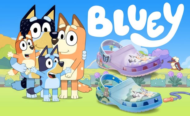 Crocs is Teaming Up with Bluey for a Set of Cartoon Dog Classic Clogs for the Kids