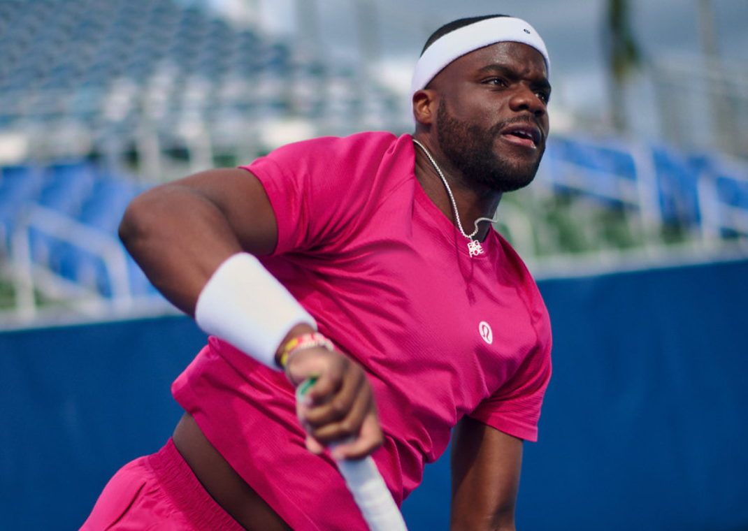 Frances Tiafoe wearing lululemon