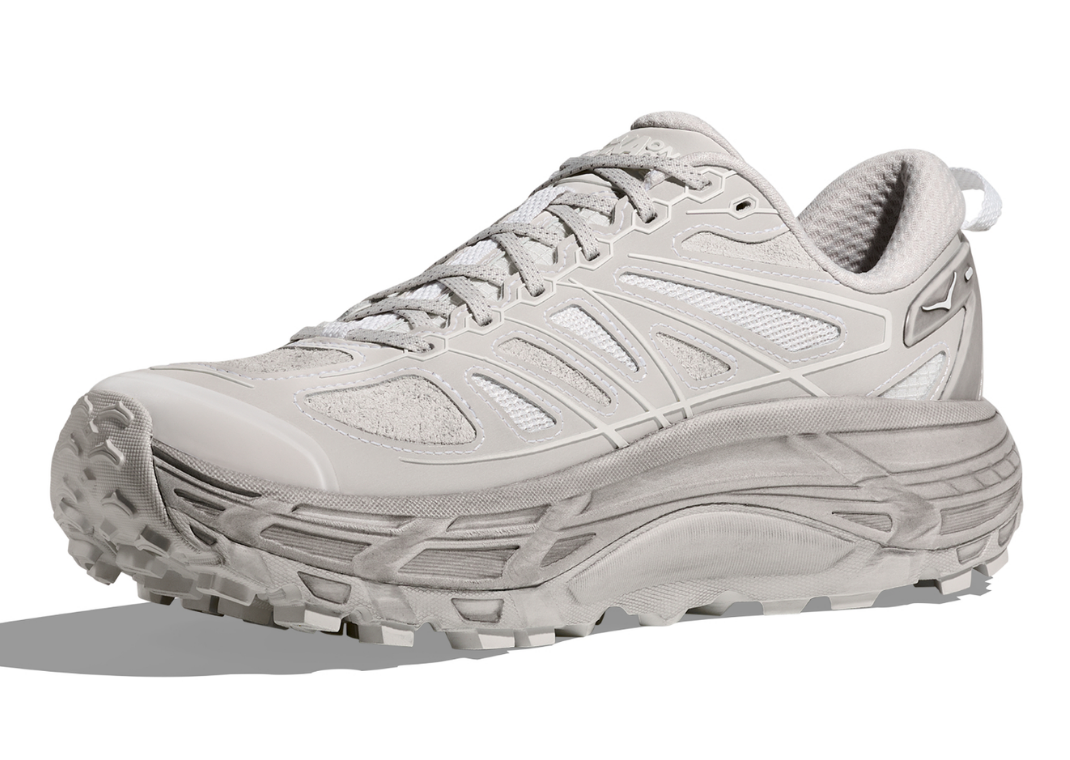 XLIM x Hoka Mafate Speed 2 Grey Foam - Angle