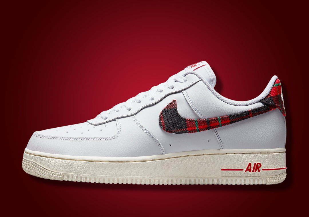 plaid nike air force ones