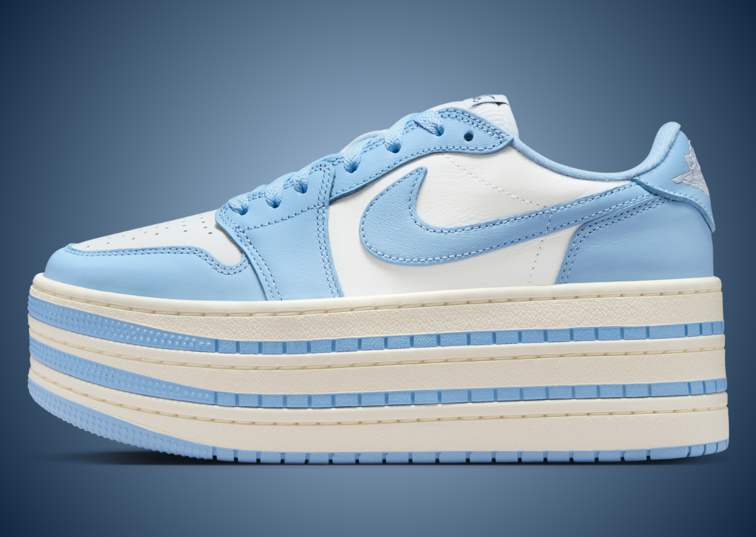 Air Jordan 1 Low Triple Stack UNC (W) - Lateral