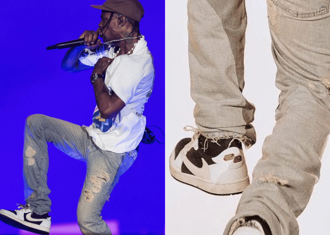 Travis Scott x Air Jordan 1 Retro Low OG "White Phantom" Sample