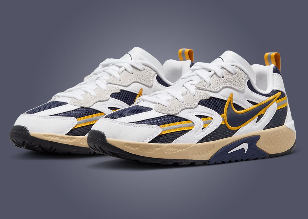 Nike Jam White Midnight Navy Gold Angle
