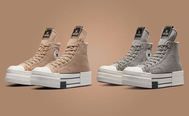 Rick Owens x Converse DBL DRKSTAR Hi Pack