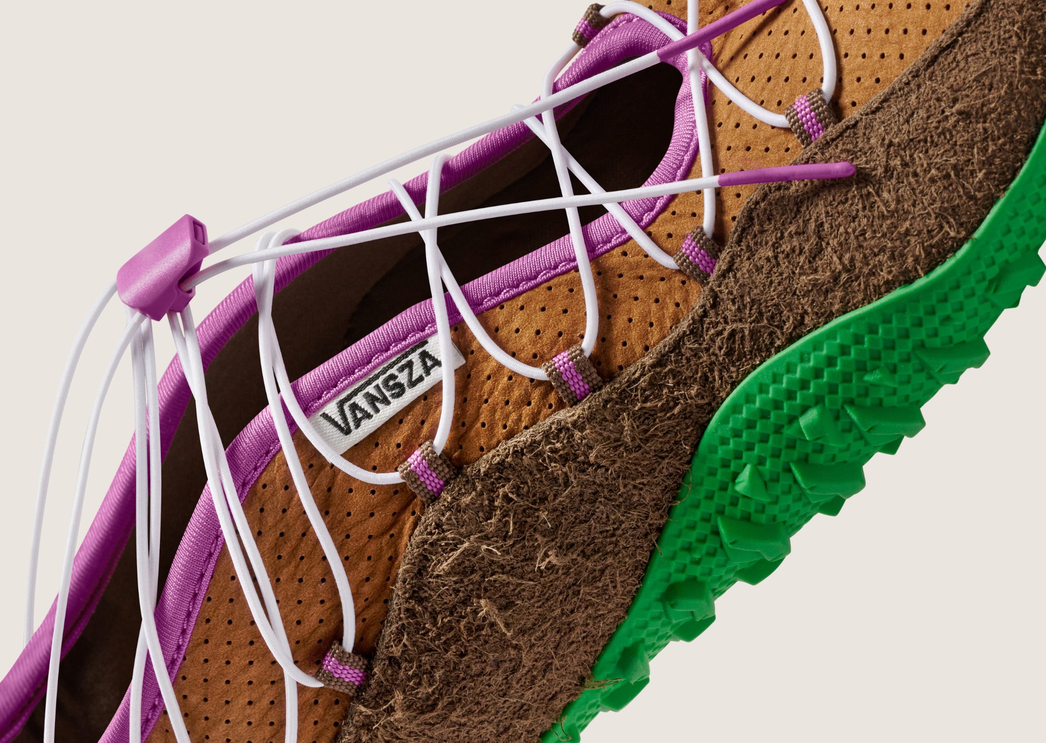 SZA x Vansza LX Tabi Hiker Brown Green