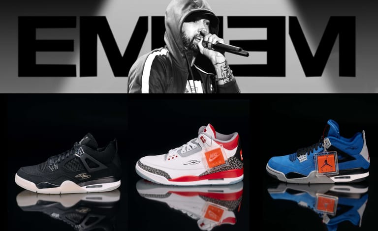 Over 100 Signed Eminem Sneakers are Up for Auction