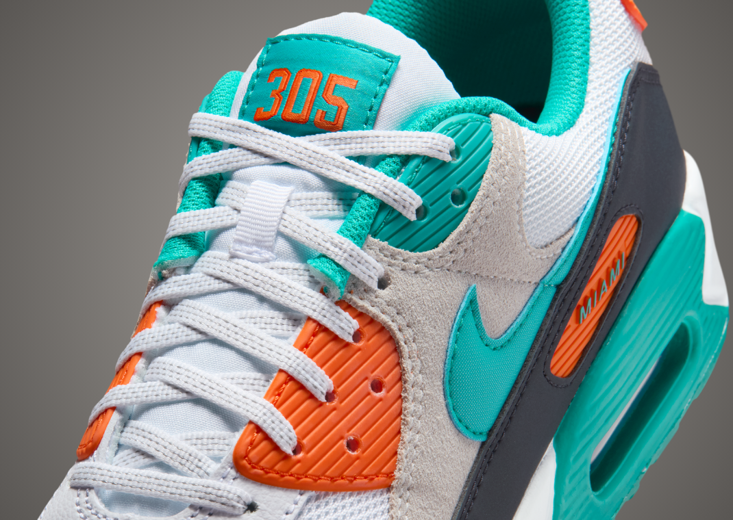 NFL x Nike Air Max 90 Dolphins Detail
