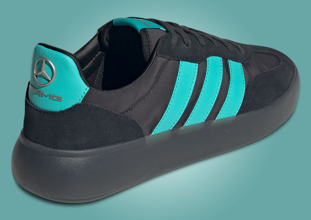 Mercedes AMG Petronas Formula One Team x adidas Barreda Decode Core Black Heel Angle