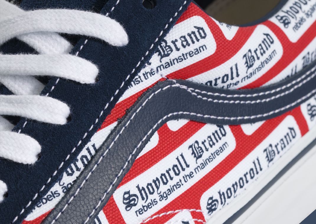 Shoyroll x Vans Old Skool 36 Blue Red - Details