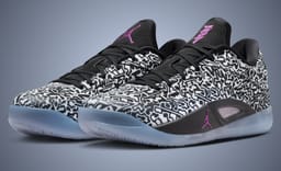 The Jordan Zion 4 Gets an Abstract Black and White Scribble Colorway