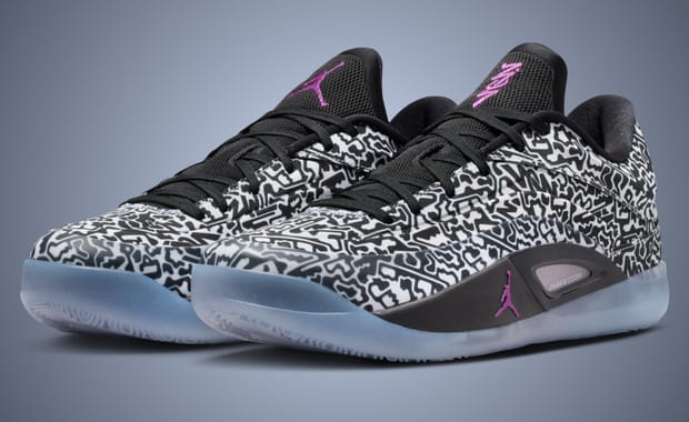The Jordan Zion 4 Gets an Abstract Black and White Scribble Colorway