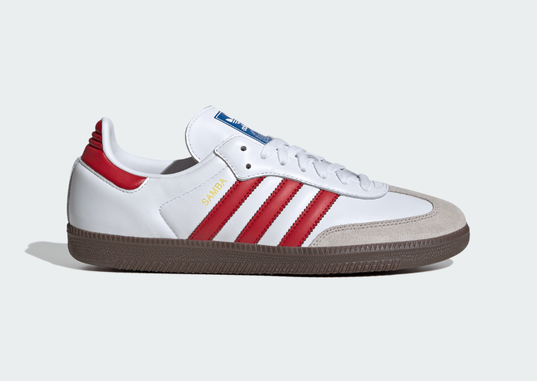 adidas Samba OG Cloud White Better Scarlet