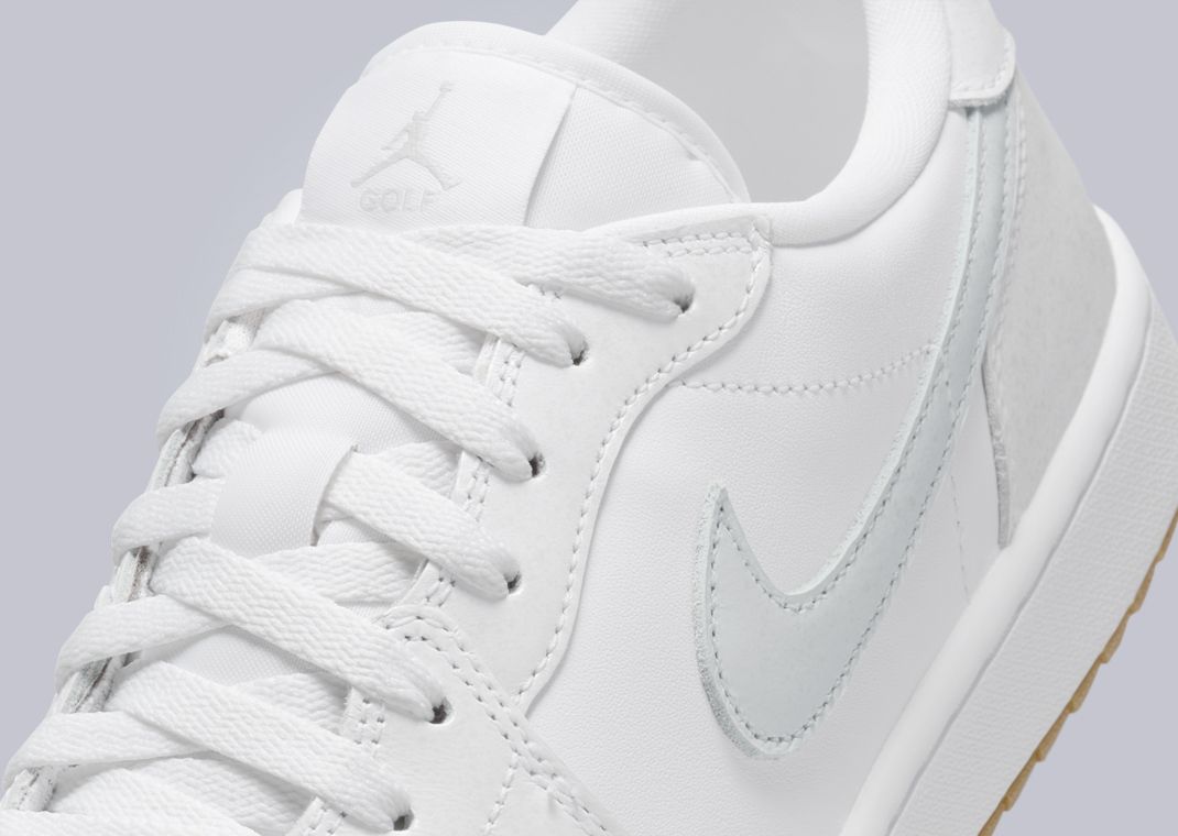 Air Jordan 1 Low Golf White Gum Midfoot Detail