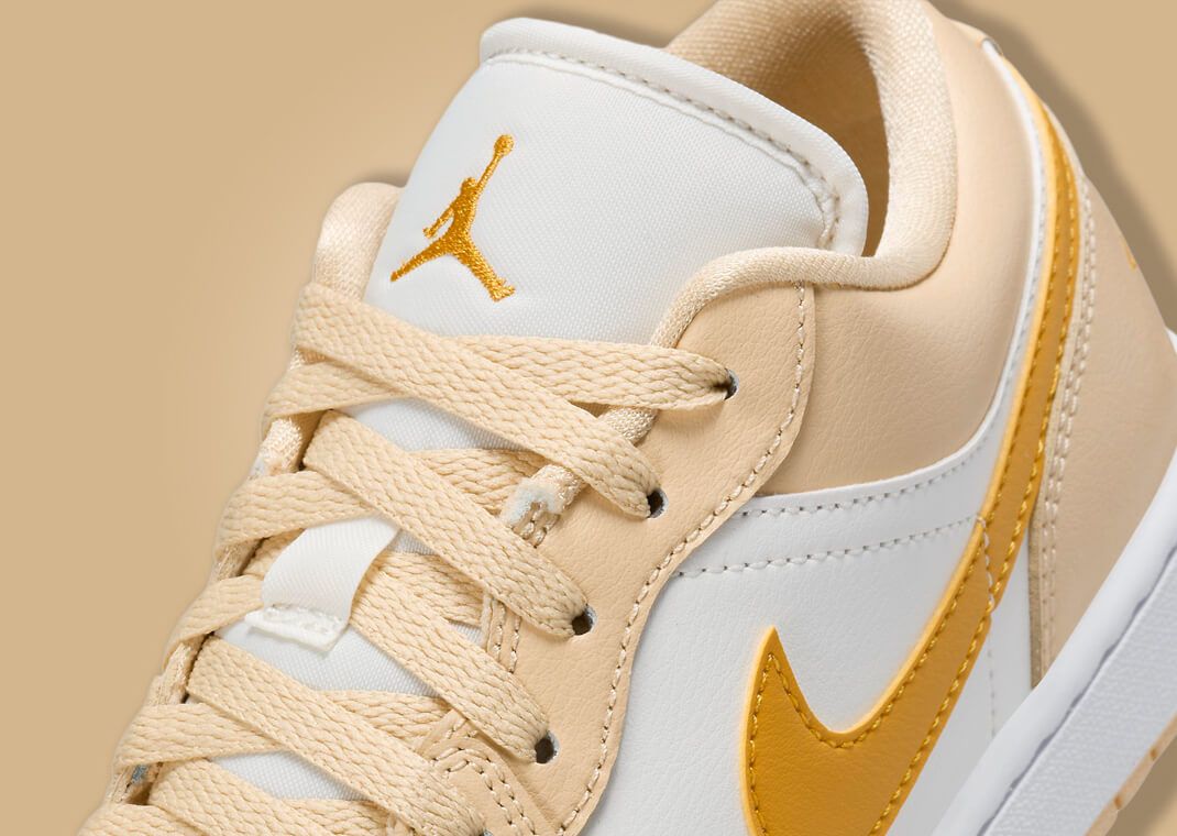 Air Jordan 1 Low Pale Vanilla Yellow Ochre (W) Tongue