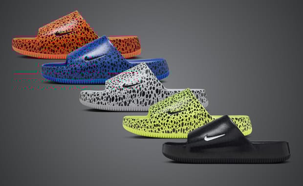The Nike Calm Slide Print Olympic Pack Releases July 2024