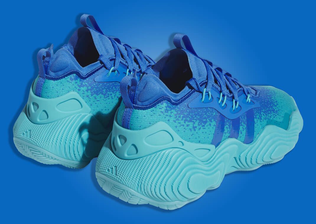adidas Trae Young 3 Lucid Cyan Back Heel