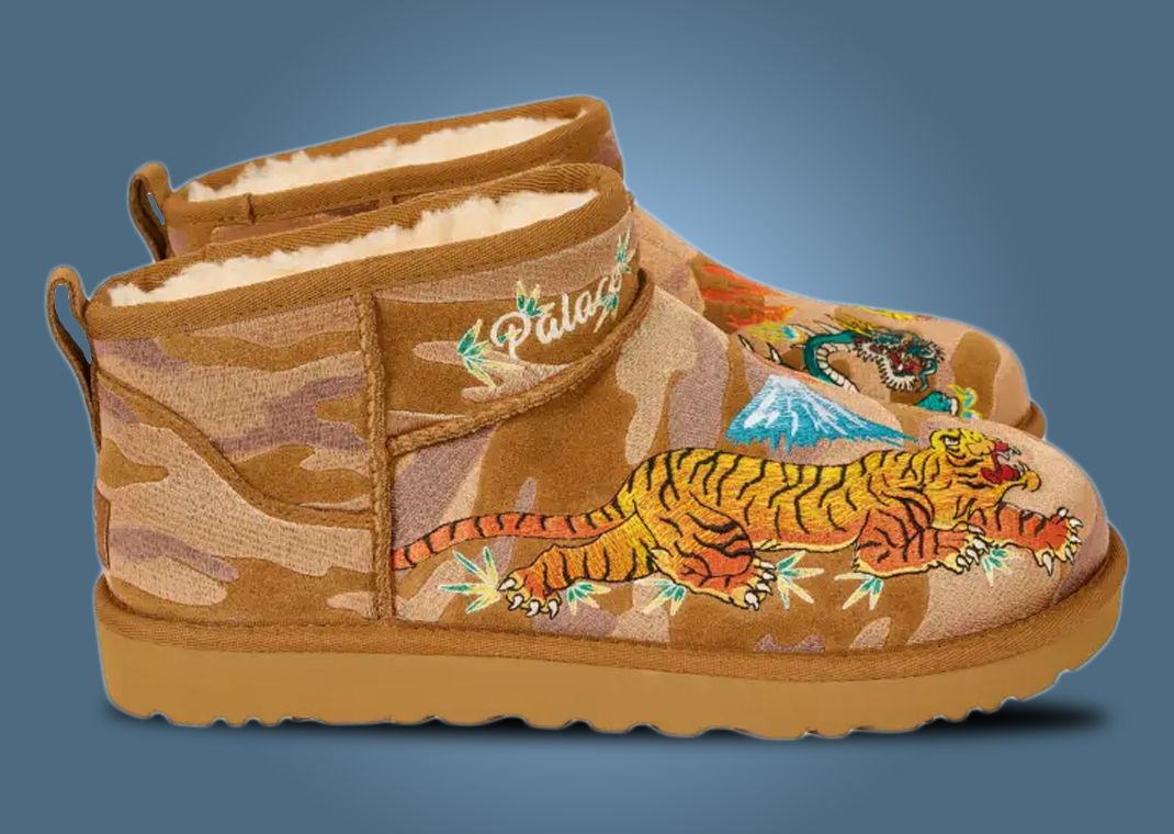 Palace x UGG Mini Boot Chestnut Camo Lateral