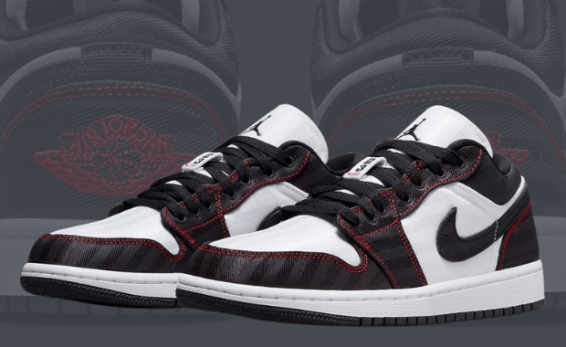 Utility Canvas Covers The Air Jordan 1 Low Utility White Black (W)