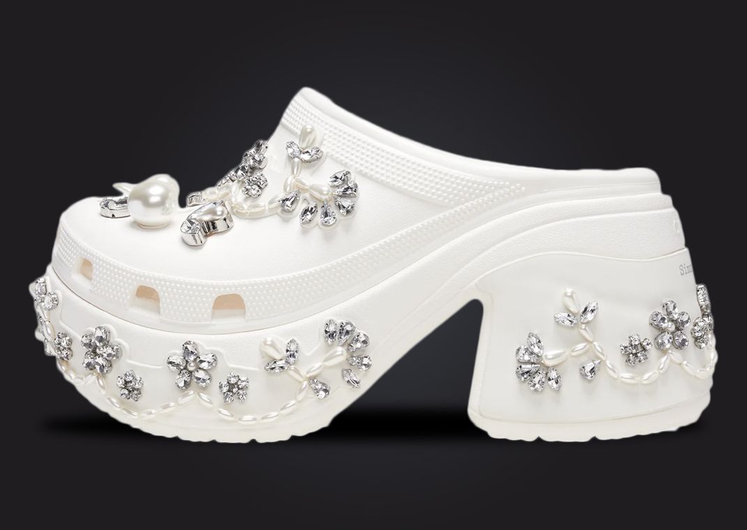 Simone Rocha x Crocs Siren White Medial