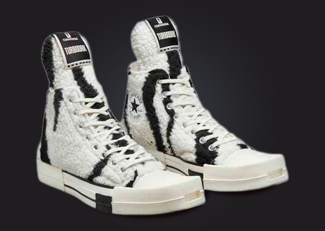 Rick Owens DRKSHDW x Converse TURBODRK Chuck 70 Zebra