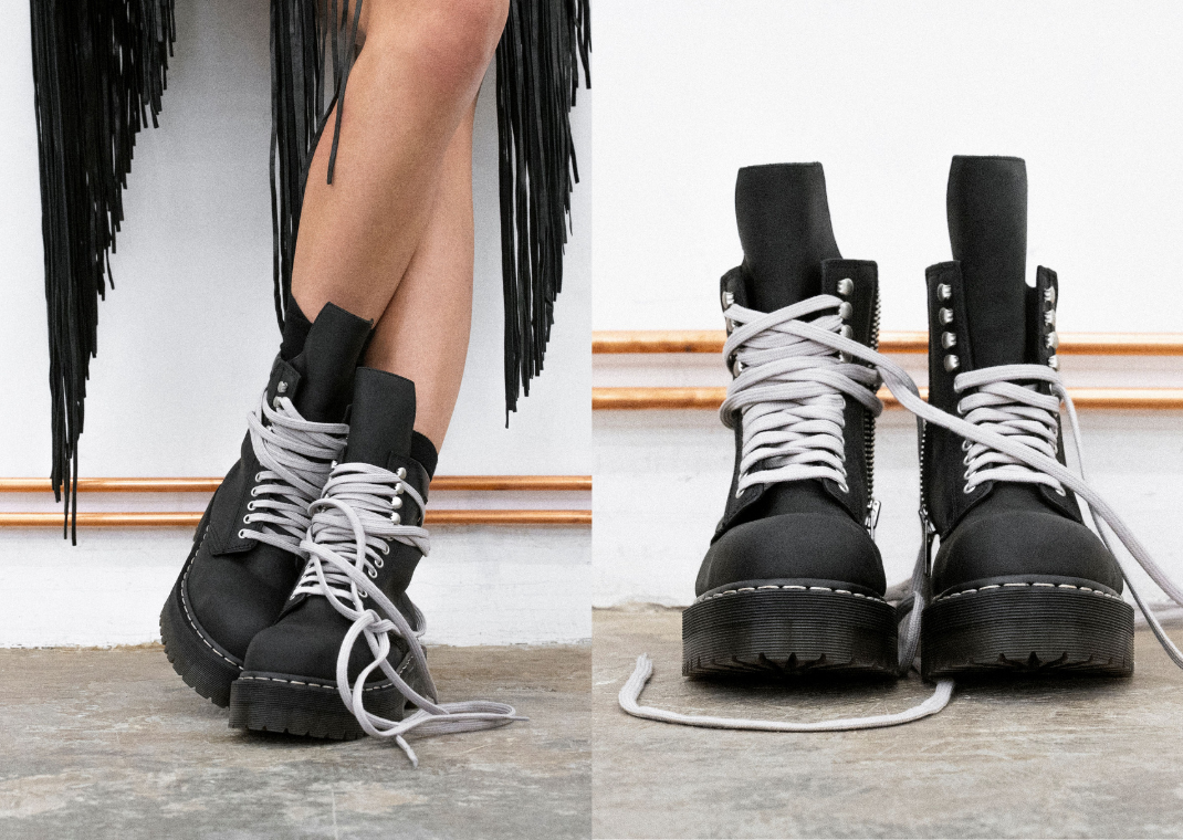 Rick Owens x Dr. Martens Steel Toe - Front