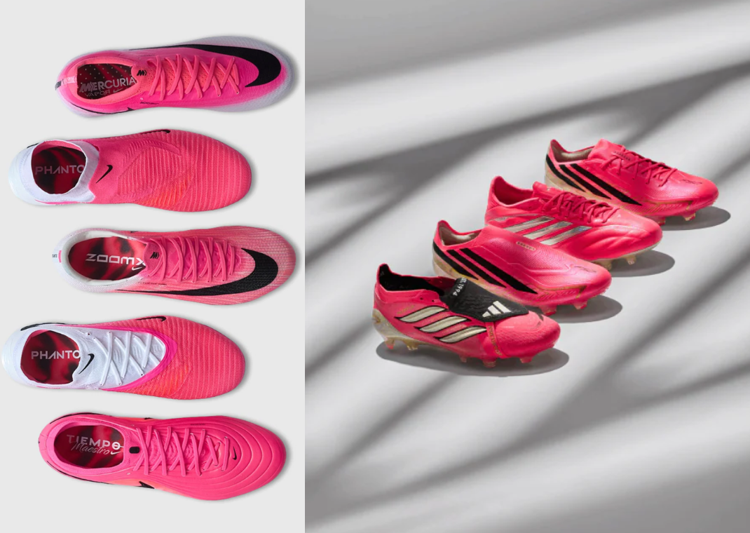 Nike Breakout Pack (left) and the adidas Road To Glory Pack (right)