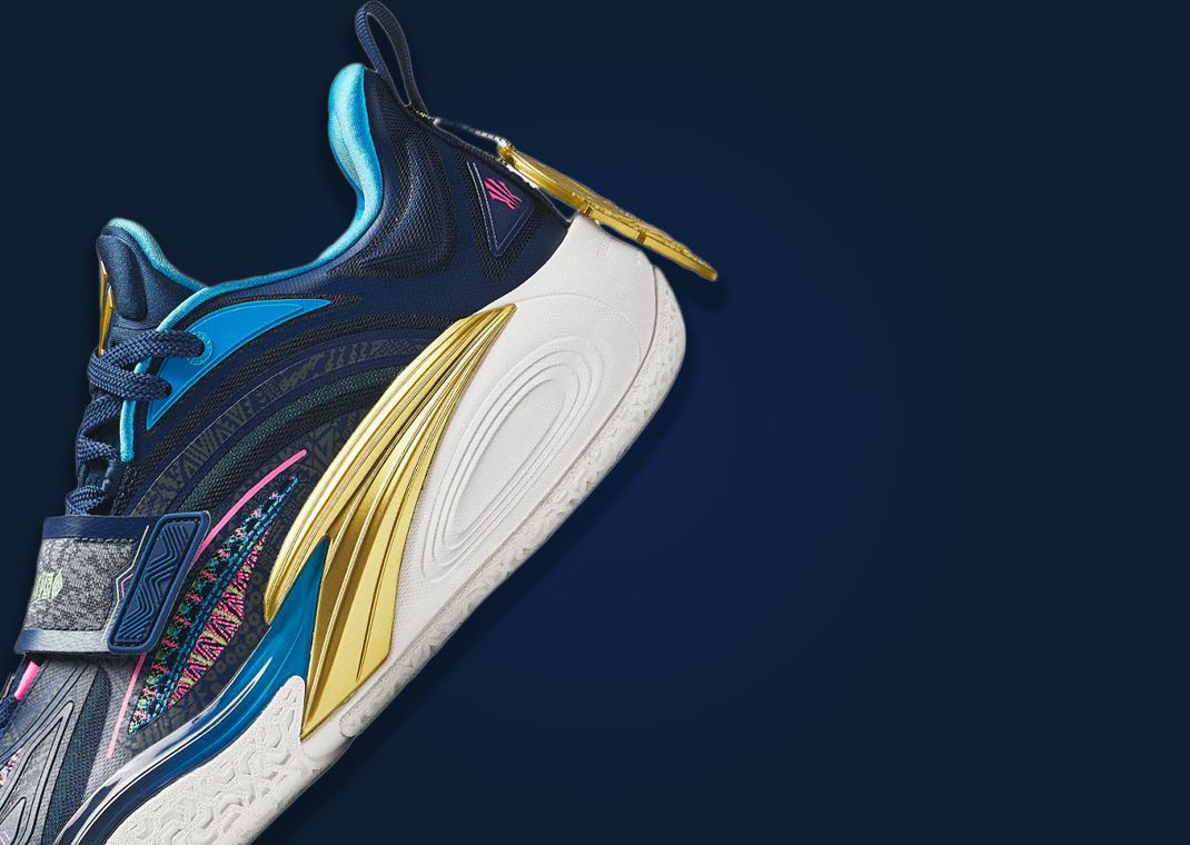 ANTA KAI 1 Playoff Navy Heel Detail