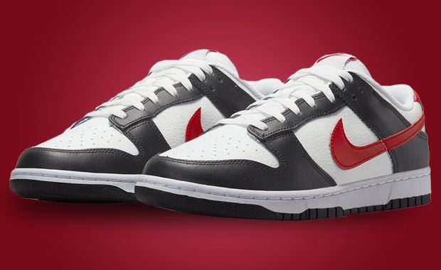 Nike dunks red black best sale