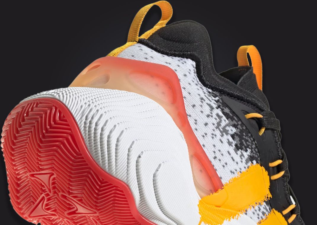 adidas Trae Young 3 Black White Yellow Heel