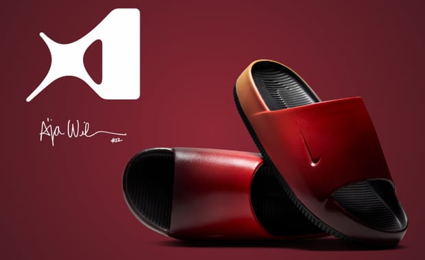 The A'ja Wilson x Nike Calm Slide Rush Red Releases July 2025