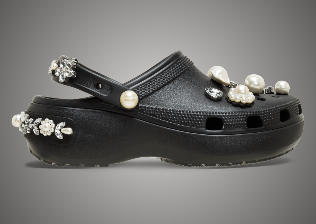 Simone Rocha x Crocs Classic Clog Black - Lateral