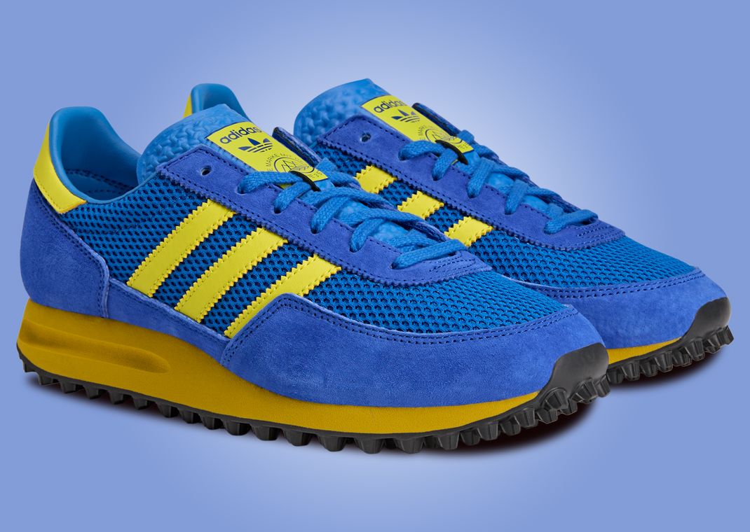 adidas TRX Mesh SPZL Hi-Res Blue Shock Yellow Angle