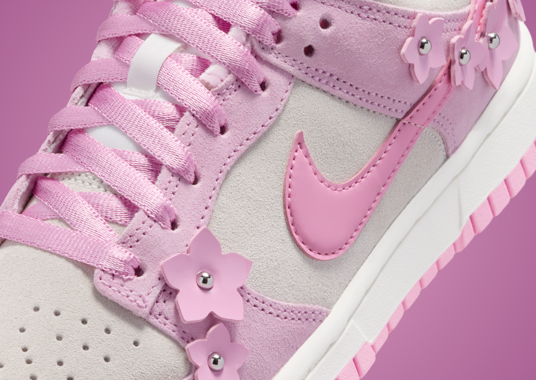 Nike Adds Soft Suede and Pink Flowers to a Women’s Exclusive Dunk Low