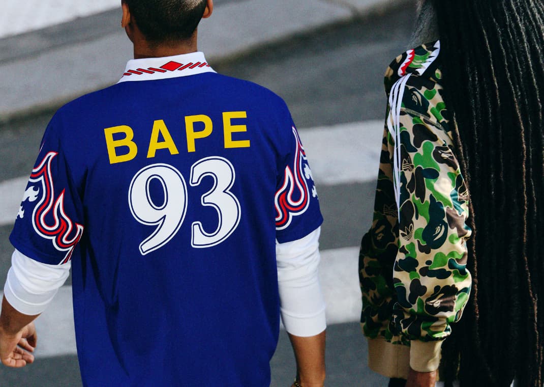 BAPE and adidas Add Retro Jerseys and Soccer Scarves to World Cup