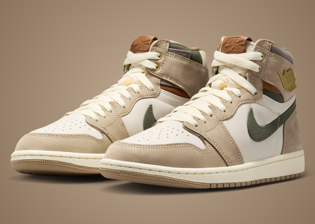 Air Jordan 1 Retro High OG Khaki (W) - Angle