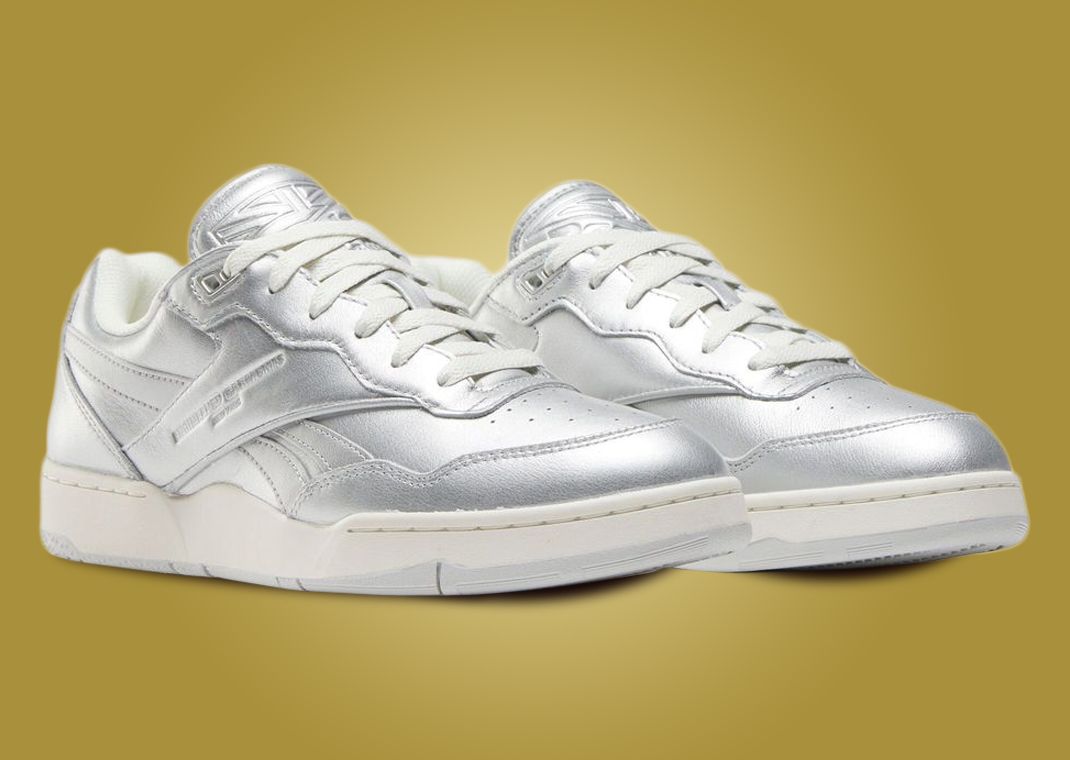 Engineered Garments x Reebok BB4000 II Silver Metallic Angle