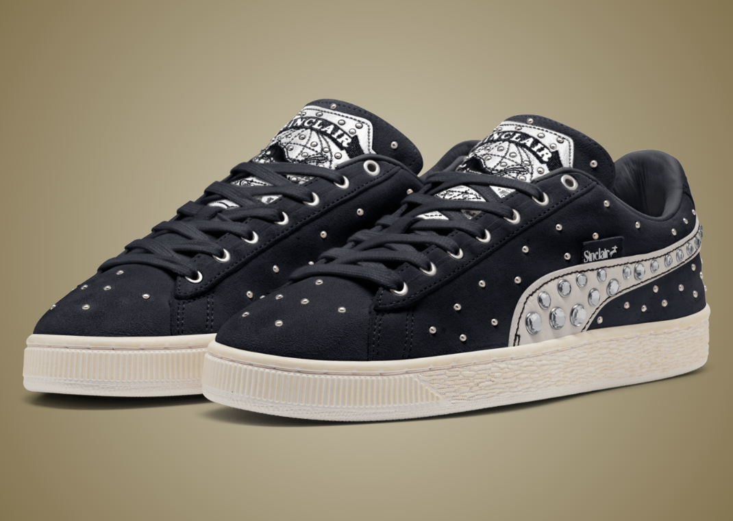 Sinclair x Puma Suede Black - Angle