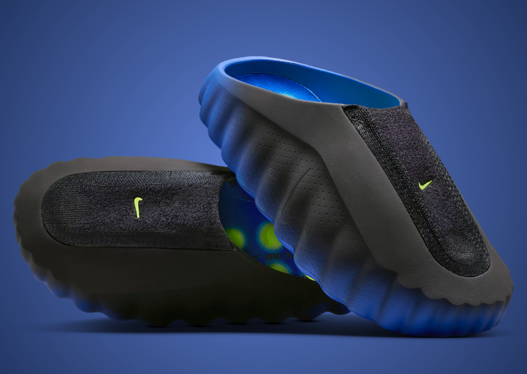 The Latest Nike Mind 001 is Extra Soft in Flyknit Black and Blue The Latest Nike Mind 001 is Extra Soft in Flyknit Black and Blue