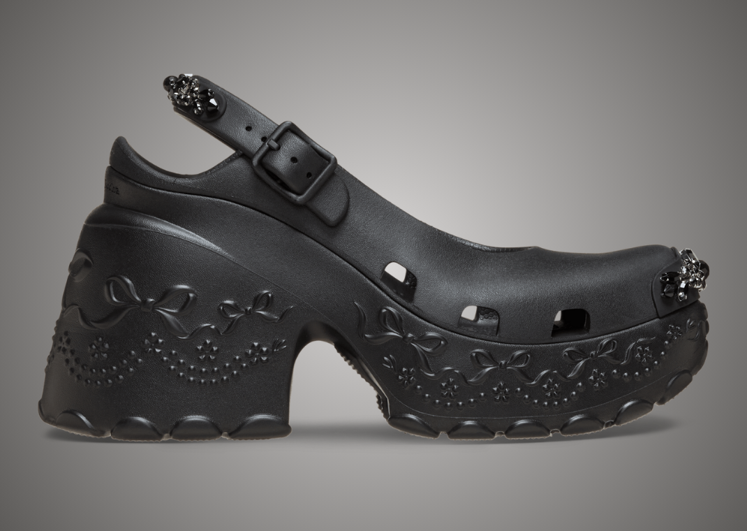 Simone Rocha x Crocs Ballerina Platform Black - Lateral