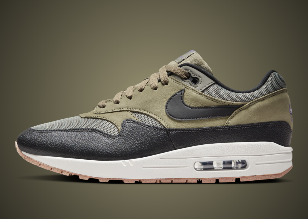 Nike Air Max 1 Dark Stucco Black Lateral