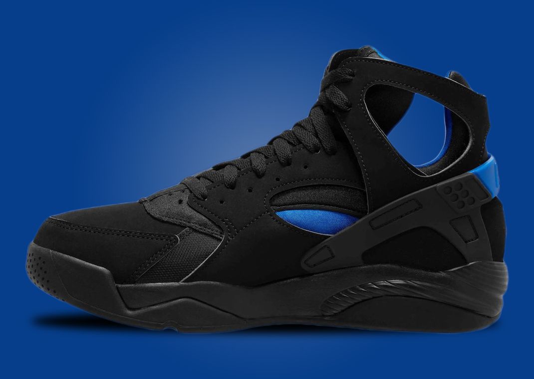 Nike huaraches blue and black best sale