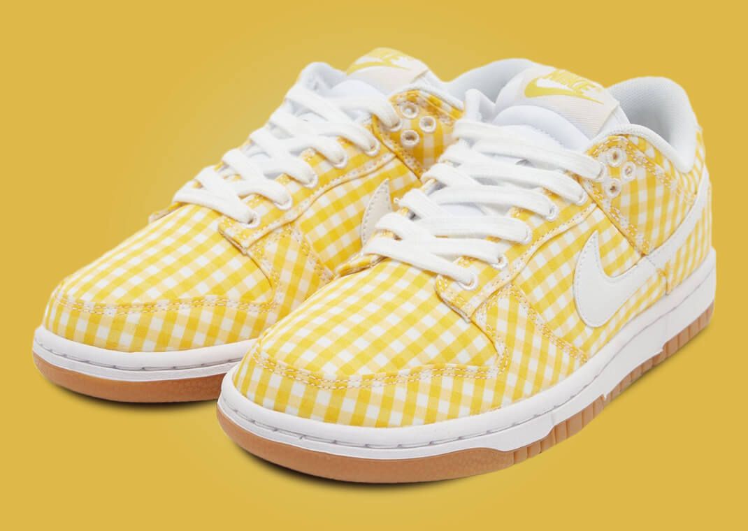 Nike Dunk Low Gingham Yellow (W)