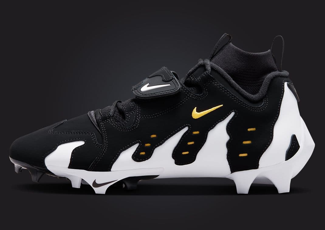 The Nike Air DT Max 96 TD Cleat Black Varsity Maize Releases June 2024