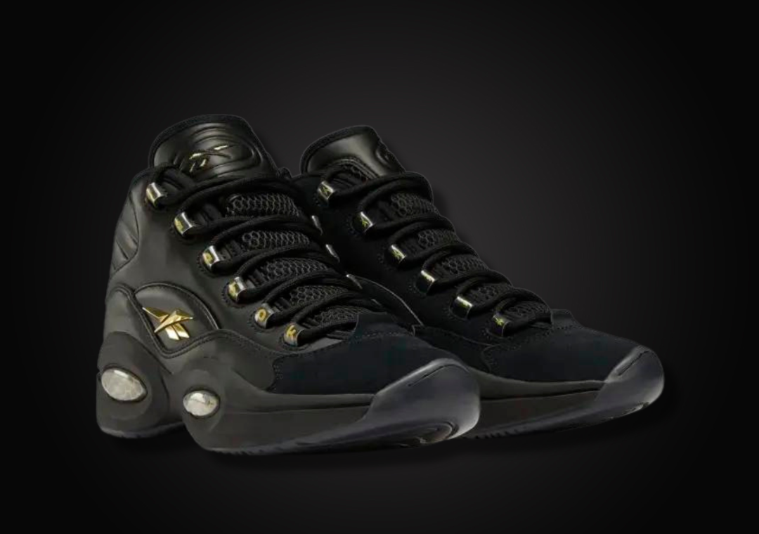 Reebok Question Mid Lux Black Gold