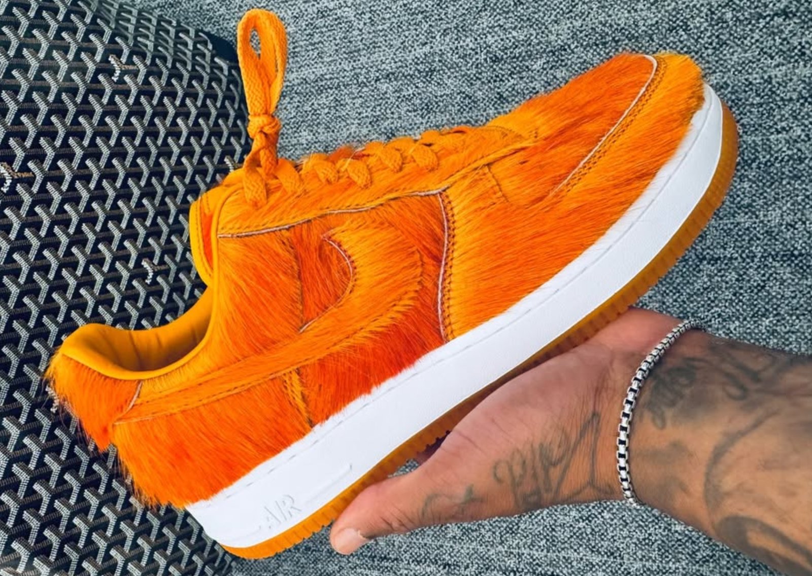 Nike Air Force 1 Low Orange Fur Preview